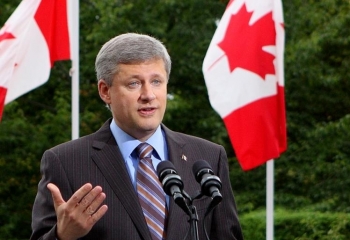 Prime Minister Stephen Harper's Conservatives have taken a small jump in the polls as election talk ramps up (Epoch Times Staff)