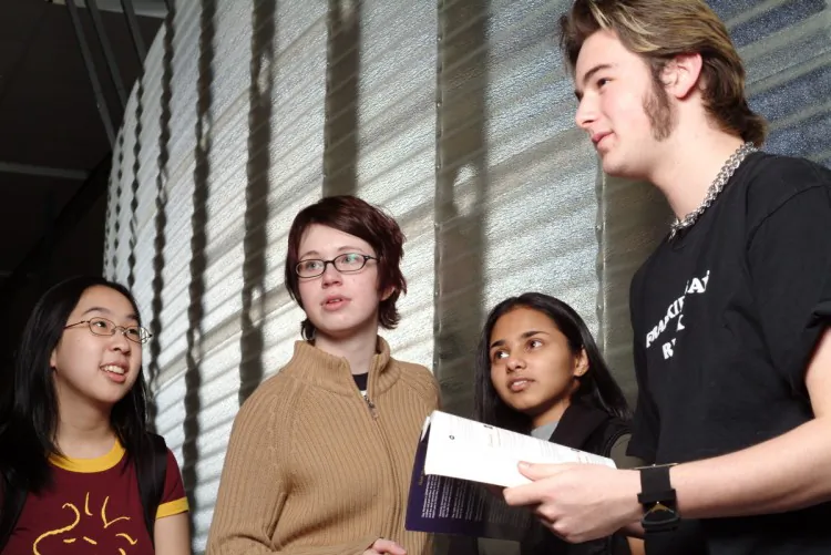 Students at SFU Surrey campus. A new labour market report says B.C. will face a severe shortage of skilled workers starting in 2016. The report urges expanding post-secondary capacity to cope with the the shortage. (Simon Fraser University)