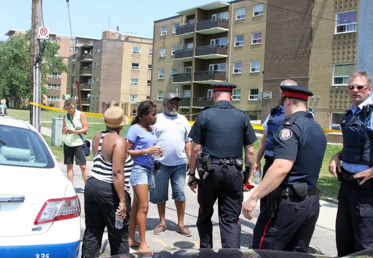 Mayor Rob Ford spoke to reporters about the shooting. (Becky Zhou/The Epoch Times)