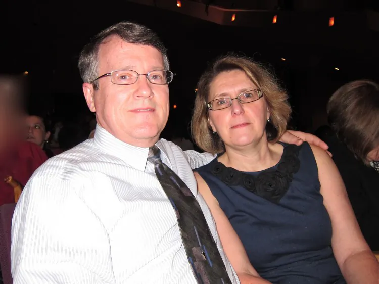 Randy and Elizabeth Wharton attend Shen Yun Performing Arts in Toledo, on March 17. (Valerie Avore/The Epoch Times)