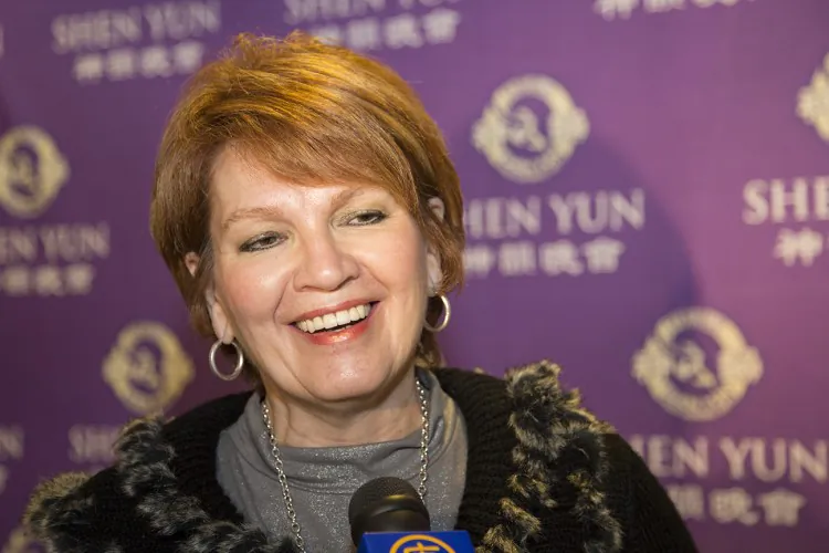 Interior decorator Veronika Emrich came to enjoy Shen Yun Performing Arts for the fifth time on Jan. 11, 2013. Now that her grandchildren were old enough, she decided to bring the entire family. (Courtesy of NTD Television)