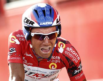 Joaquin Rodriguez's face shows his exhaustion as he finishes up the Stage 17 time trial. (Jaime Reina/AFP/Getty Images) Joaquin Rodriguez's face shows his exhaustion as he finishes up the Stage 17 time trial. (Jaime Reina/AFP/Getty Images)
