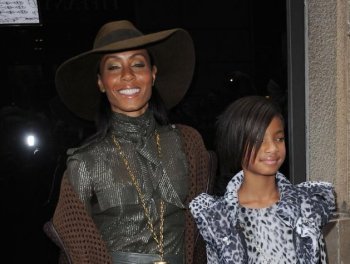 Willow Smith (R) and Jada Pinkett Smith attend Naomi Campbell Celebrates 25 Year Career With Dolce & Gabbana during Milano Fashion Week Womenswear Spring/Summer 2011 on September 26, 2010 in Milan, Italy. (Tullio M. Puglia/Getty Images)