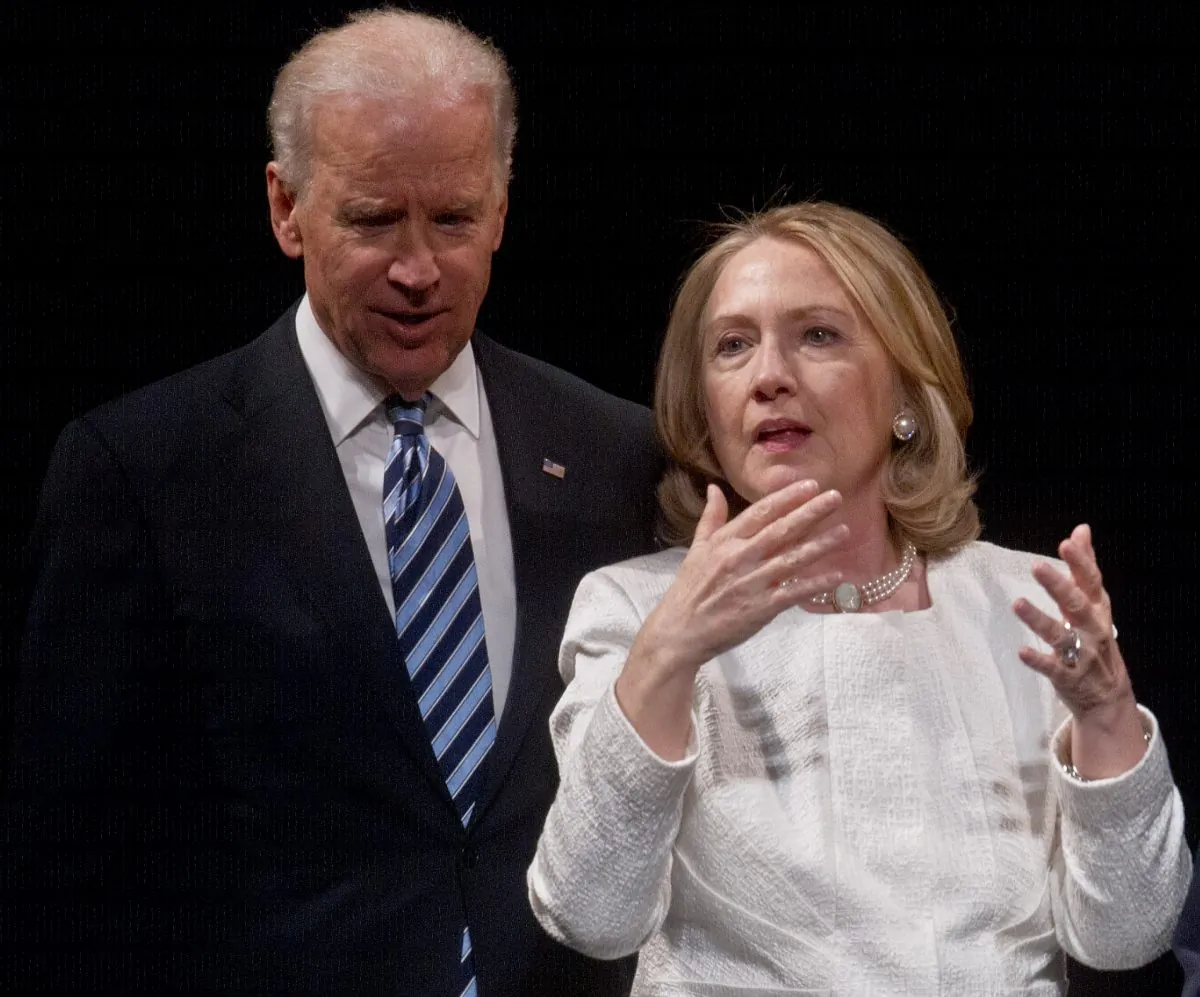 Joe Biden and Hillary Clinton in an April 2, 2013 file picture. (AFP/Getty Images)