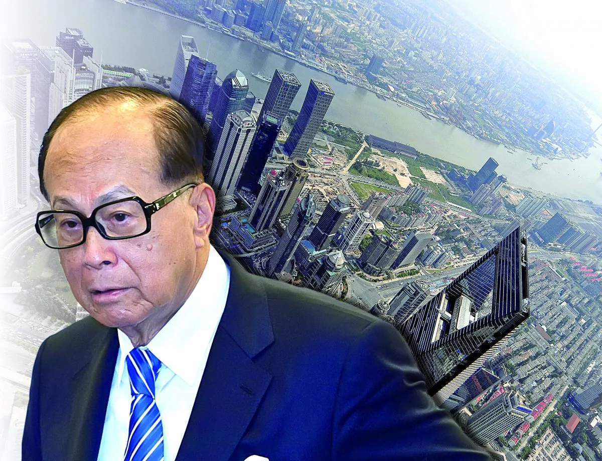 Hong Kong business magnates, including Asia’s richest man Li Ka-shing, recently began to sell their assets in Shanghai. (Epoch Times Composite photo)
