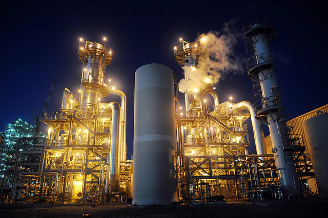 Crystallizers at the water treatment plant of the Kemper County Energy Facility in Mississippi in December 2014. Water at the facility is used in many of the coal power generating processes. (Courtesy of Mississippi Power)