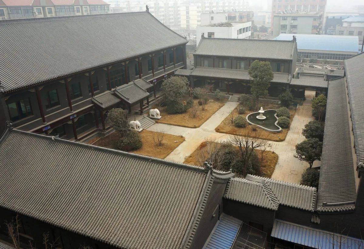 Former military logistics general Gu Junshan's Henan residence in Puyang, central China's Henan province, on Jan. 17, 2014. (AFP/Getty Images)