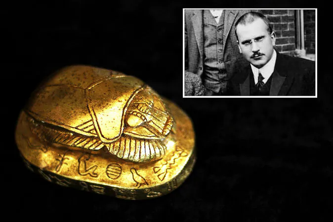 Carl Jung handed his patient a scarabaeid beetle as she described a dream about a scarab beetle, using a strange coincidence to help her on her quest for psychological change. Scarab beetle (Cristian SC/iStock) Carl Jung (Public Domain)
