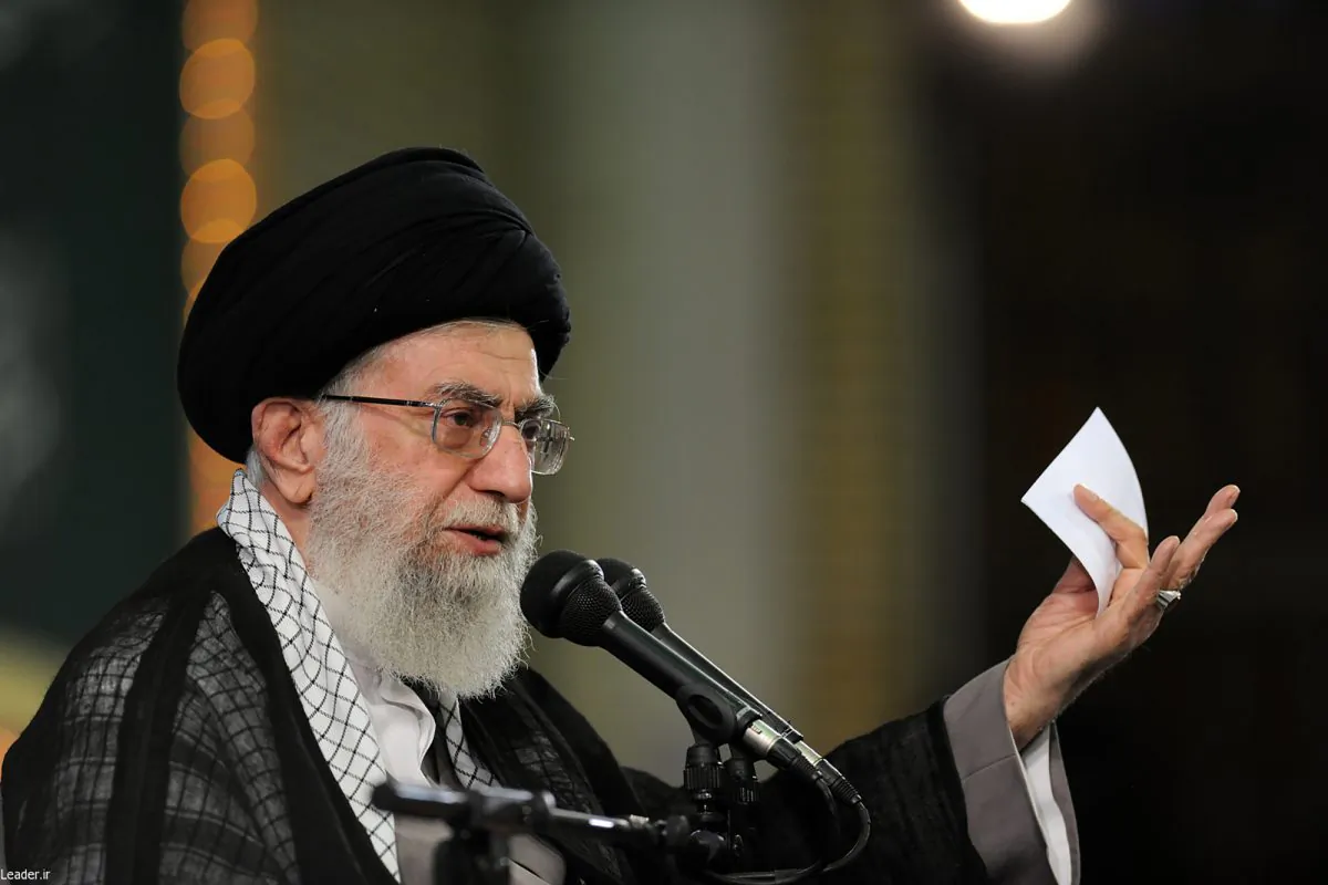 Iran's Supreme Leader Ayatollah Ali Khamenei at a meeting in Tehran on Aug. 17, 2015. (Office of the Iranian Supreme Leader via AP)