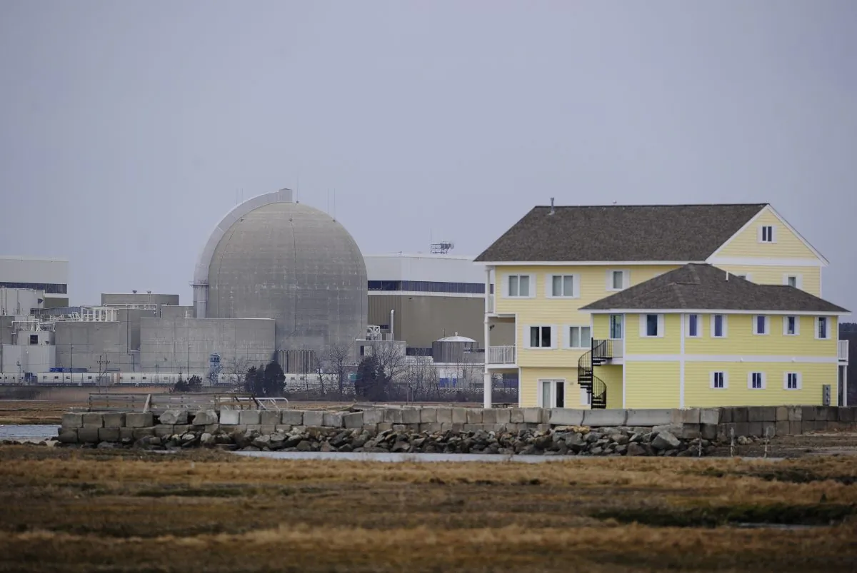The Seabrook Nuclear Power Plant in Seabrook, New Hampshire, on March 21, 2011. The plant, more commonly known as Seabrook Station, is located approximately 40 miles (64 km) North of Boston and 10 miles (16 km) South of Portsmouth. Some of America's nuclear power plants loom near big city populations, or perch perilously close to earthquake fault lines. Others have aged past their expiration dates but keep churning anyway. (Emmanuel Dunand/AFP/Getty Images)
