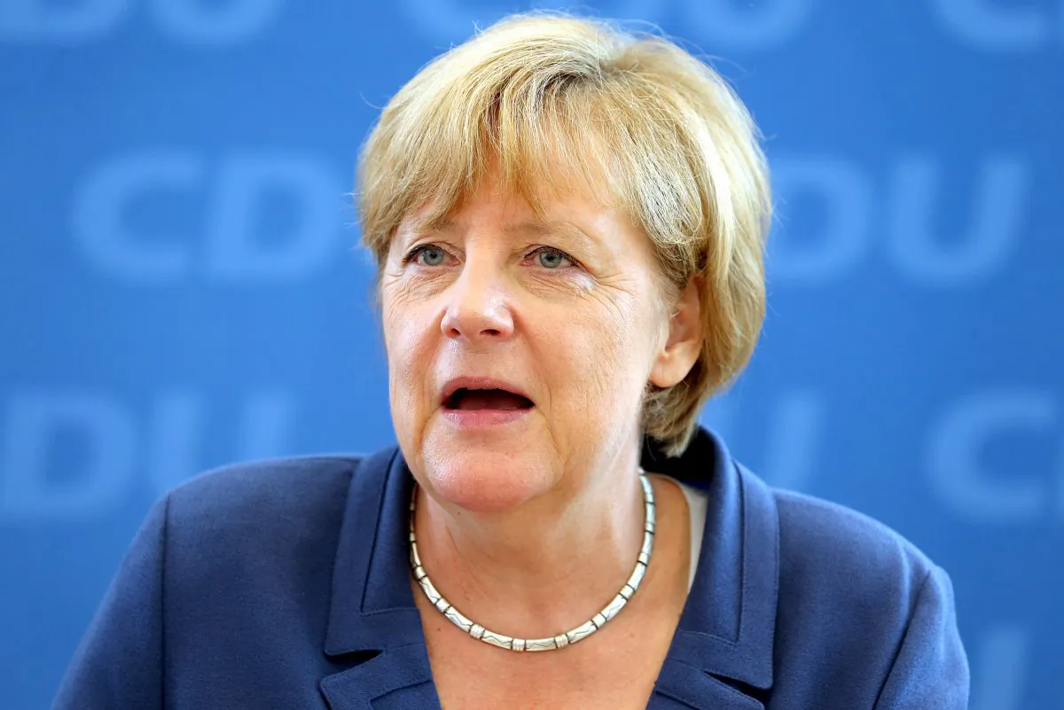 German Chancellor Angela Merkel in Berlin on Aug. 17, 2015. (WOLFGANG KUMM/AFP/Getty Images)
