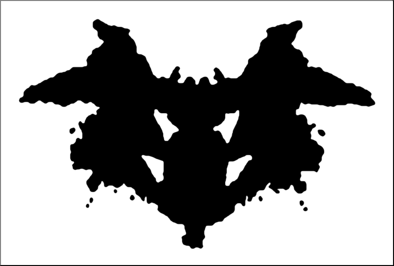 Rorschach Inkblot (Wikimedia commons)