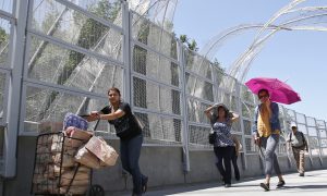 At Busy Crossing, Pedestrians Need Passport to Enter Mexico