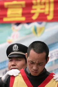 A condemned Chinese prisoner (Getty Images)