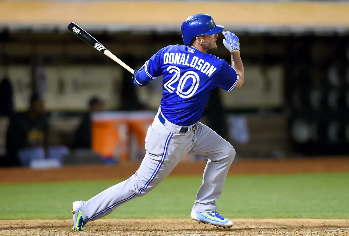 Josh Donaldson of the Toronto Blue Jays has powered his team into the playoff race and he's now the new front-runner for AL MVP. (Thearon W. Henderson/Getty Images) 