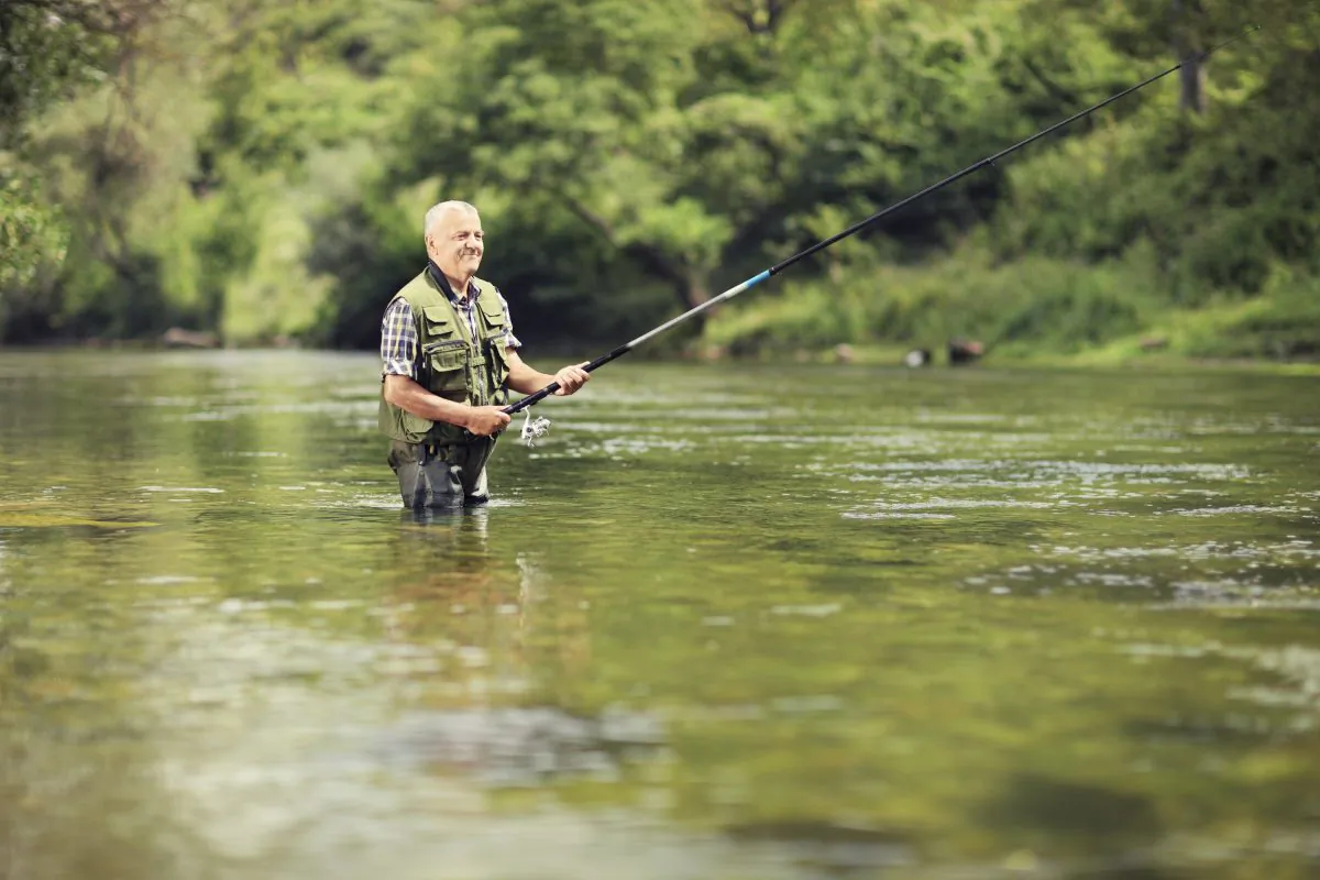 Stock photo of man fishing. (Ljupco/iStock)