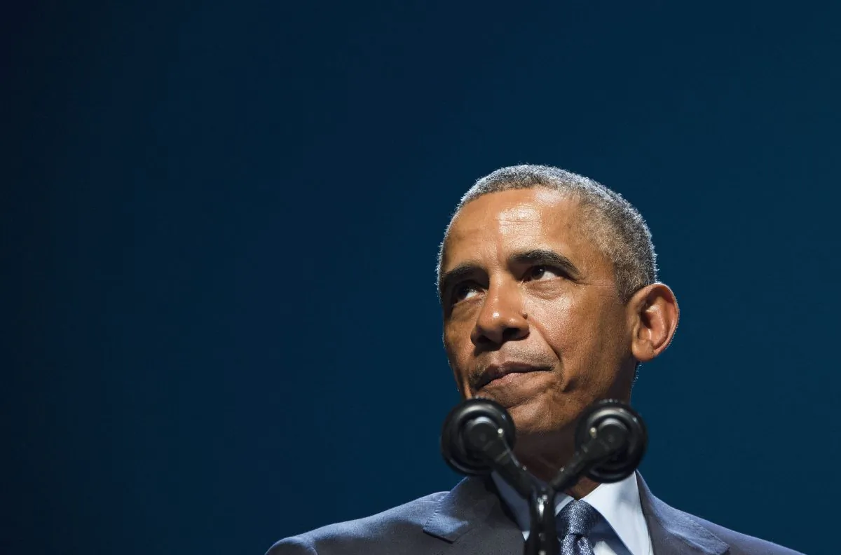 US President Barack Obama speaks during the National Clean Energy Summit 8.0 in Las Vegas, Nevada, August 24, 2015. (Jim Watson/AFP/Getty Images)