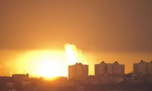 Live View Over Israel–Gaza Border (Nov. 16, Part1)