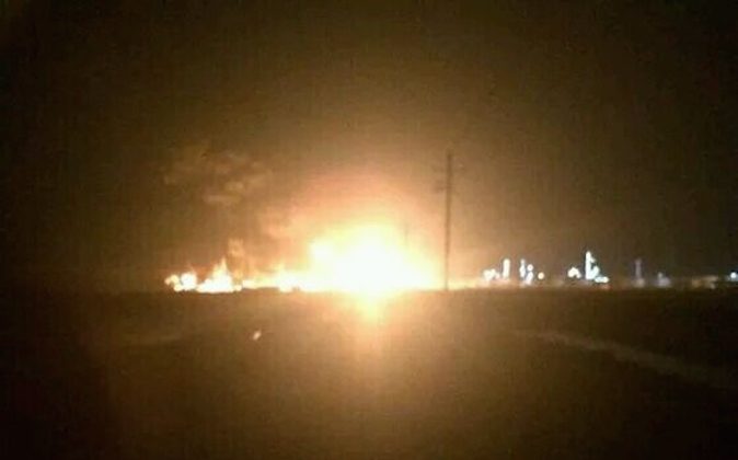 A blast at a chemical factory in Dongying City, Shandong Province killed on on Aug. 31, 2015. (Web photo)