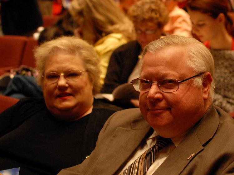 Mr. William Klump and Mrs. Barbara Klump came to see Shen Yun to celebrate a special event. (Valerie Avore/The Epoch Times)