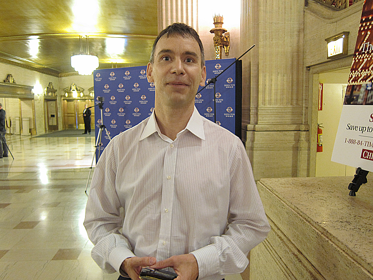 Electrical engineer Robert Parks at the Chicago Civic Opera House. Epoch Times Photo