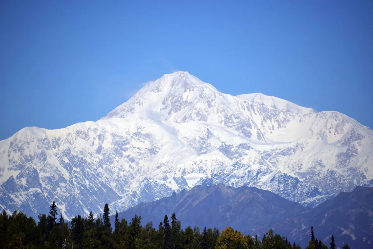 DENALI NATIONAL PARK, AK - SEPTEMBER 1: A view of Denali, formerly known as Mt. McKinley, on September 1, 2015 in Denali National Park, Alaska. (Lance King/Getty Images)