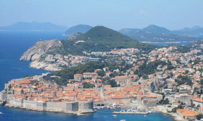 Dubrovnik ‘Pearl of Adriatic’ taken from the Montenegro to Dubrovnik road. (Bill Cox/The Epoch Times)
