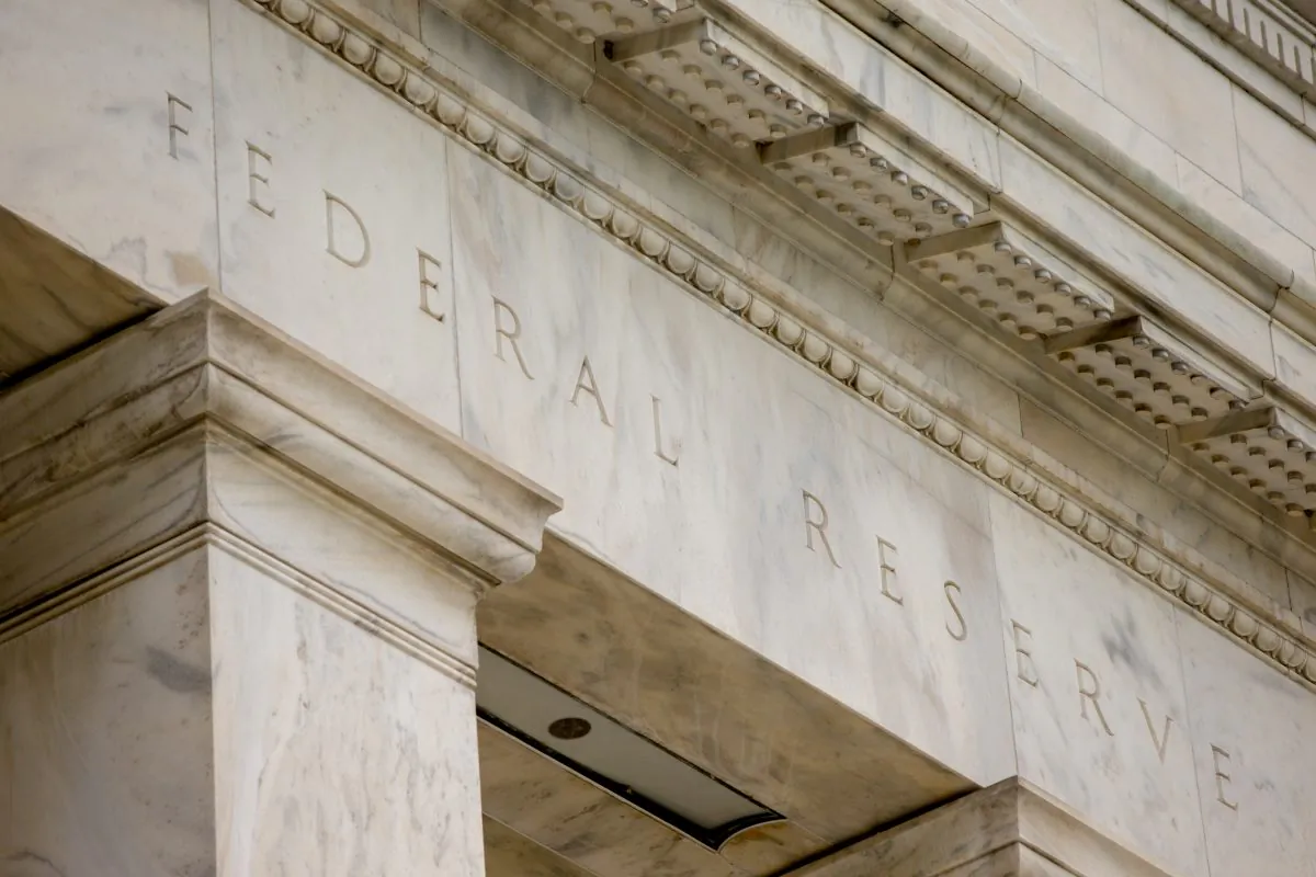 The Federal Reserve Board Building in Washington, D.C., on June 19, 2015. (Andrew Harnik/AP)