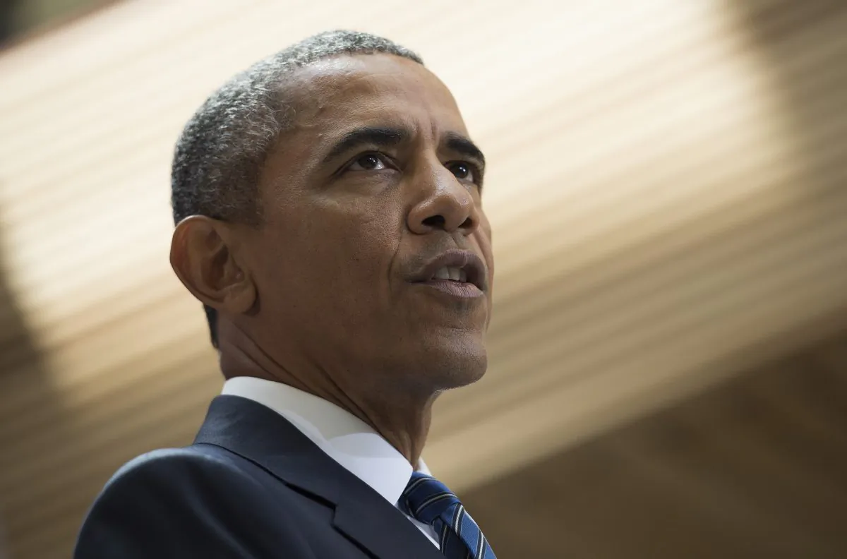 President Barack Obama delivers remarks on the nuclear deal reached with Iran at American University in Washington, D.C., on Aug. 5, 2015. (Jim Watson/AFP/Getty Images)