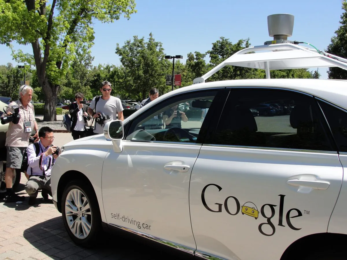 A Google self-driving car is seen in Mountain View, California, on May 13, 2014. (Glenn  Chapman/AFP/Getty Images)