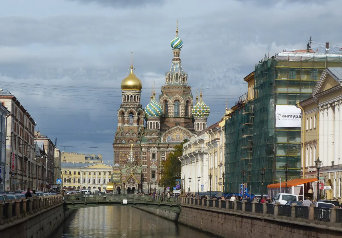 The Church of the Savior on the Spilled Blood was built on the site where Emperor Alexander II was fatally wounded in March 1881. It was looted after the Russian Revolution, damaged in WWII, and eventually used as a warehouse, only to be restored to its former glory and reopened as a church in 1997. 
Photos by Barbara Angelakis