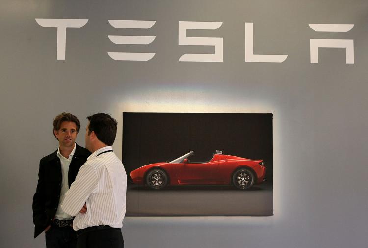 Electric car maker Tesla Motors have announced development deal with Toyota. (Justin Sullivan/Getty Images) Electric car maker Tesla Motors have announced development deal with Toyota. (Justin Sullivan/Getty Images)