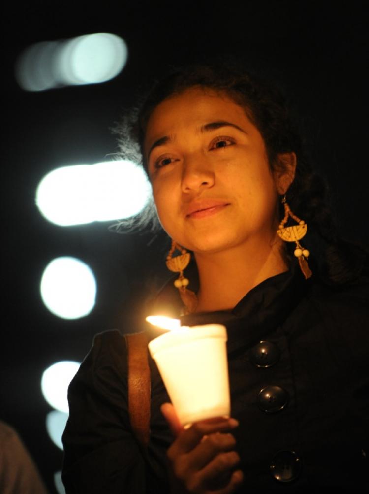 Mexican and Latino janitors hold a candlelight vigil calling for federal immigration reform, in response to the tough new Arizona law giving the police new stop and search powers, outside their place of work in Los Angeles on May 20, 2010. (Mark Ralston/AFP/Getty Images) Mexican and Latino janitors hold a candlelight vigil calling for federal immigration reform, in response to the tough new Arizona law giving the police new stop and search powers, outside their place of work in Los Angeles on May 20, 2010. (Mark Ralston/AFP/Getty Images)