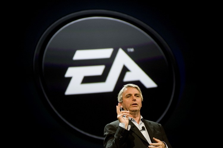 CEO of Electronic Arts (EA), John Riccitiello speaks at an EA press briefing in June 2010. EA announced in a press release on the afternoon of July 12 that it was acquiring PopCap Games for $750 million.  (Michal Czerwonka/Getty Images)