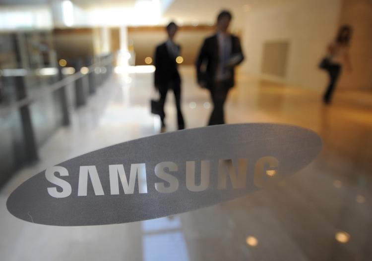 A Samsung logo is shown on the door of the company's main office in Seoul on July 7, 2010. (Park Ji-Hwan/Getty Images) A Samsung logo is shown on the door of the company's main office in Seoul on July 7, 2010. (Park Ji-Hwan/Getty Images)