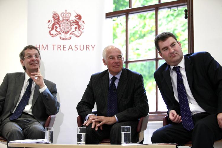 John Whiting (L), of the Chartered Institute of Taxation, Michael Jack (C), former UK treasury minister and David Gauke (R) UK exchequer secretary to the treasury, at HM Treasury July 20, in London, England. A tax blunder by HM Revenue will affect over 5.5 million, 1.4 million adversely. John Whiting (L), of the Chartered Institute of Taxation, Michael Jack (C), former UK treasury minister and David Gauke (R) UK exchequer secretary to the treasury, at HM Treasury July 20, in London, England. A tax blunder by HM Revenue will affect over 5.5 million, 1.4 million adversely.
