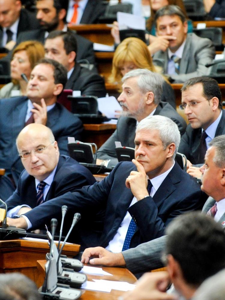 Serbian President Boris Tadic (C) attends an extraordinary parliament session on July 26, 2010, in Belgrade.(Alexa Stankovic/AFP/Getty Images) Serbian President Boris Tadic (C) attends an extraordinary parliament session on July 26, 2010, in Belgrade.(Alexa Stankovic/AFP/Getty Images)