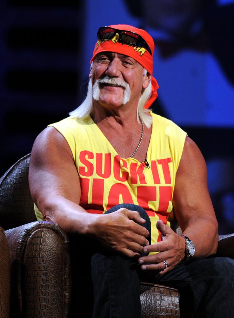 Hulk Hogan laughs onstage at the Comedy Central Roast Of David Hasselhoff held at Sony Pictures Studios on Aug. 1, 2010 in Culver City, Calif. Hogan is recovering from a back surgery in hospital on Tuesday. (Kevin Winter/Getty Images) Hulk Hogan laughs onstage at the Comedy Central Roast Of David Hasselhoff held at Sony Pictures Studios on Aug. 1, 2010 in Culver City, Calif. Hogan is recovering from a back surgery in hospital on Tuesday. (Kevin Winter/Getty Images)