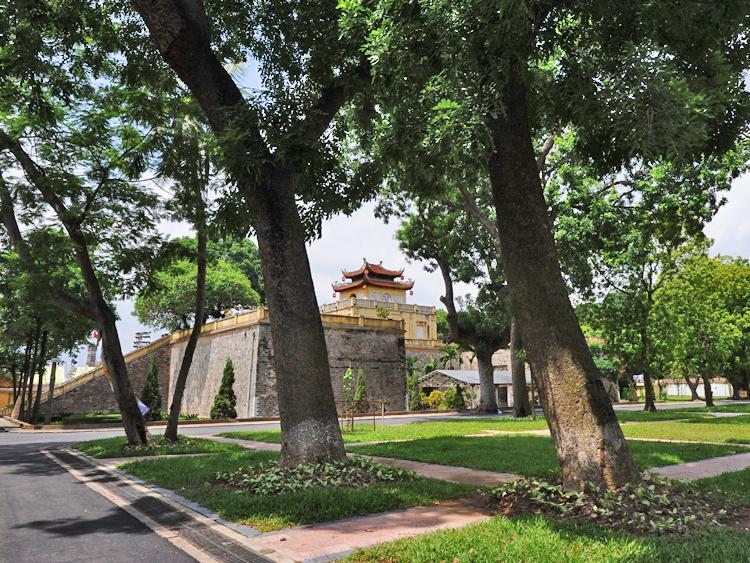 UNESCO SITE: A picture shows a newly restored pavilion inside the former imperial citadel of Thang Long in Hanoi on August 3, 2010. Construction has damaged part of the wall protecting the Thang Long Royal Citadel. (Hoang Dinh Nam/AFP/Getty Images) UNESCO SITE: A picture shows a newly restored pavilion inside the former imperial citadel of Thang Long in Hanoi on August 3, 2010. Construction has damaged part of the wall protecting the Thang Long Royal Citadel. (Hoang Dinh Nam/AFP/Getty Images)