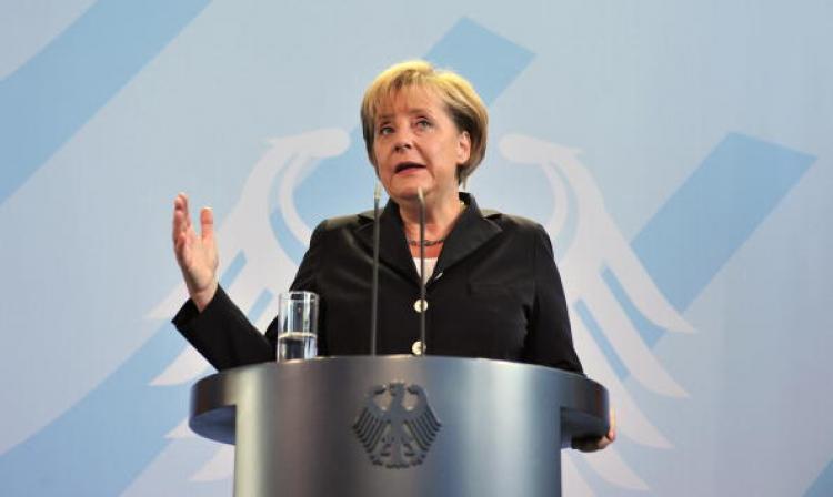 German Chancellor Angela Merkel addresses a press conference at the chancellery September 6, following her government's decision to extend the life of the country's nuclear plants. (John Macdougall/Getty Images) German Chancellor Angela Merkel addresses a press conference at the chancellery September 6, following her government's decision to extend the life of the country's nuclear plants. (John Macdougall/Getty Images)