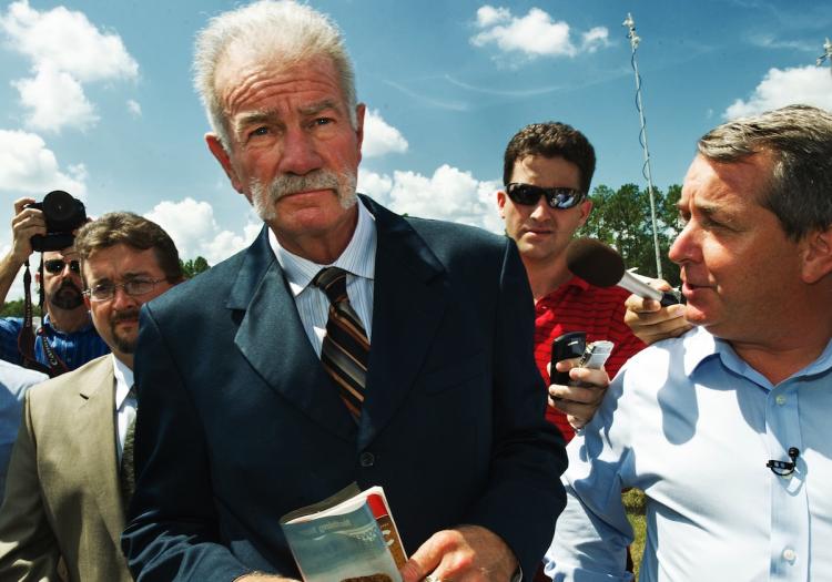 Pastor Terry Jones walks back to his church after speaking to reporters on September 10, in Gainesville, Florida. (Paul J. Richards/Getty Images) Pastor Terry Jones walks back to his church after speaking to reporters on September 10, in Gainesville, Florida. (Paul J. Richards/Getty Images)