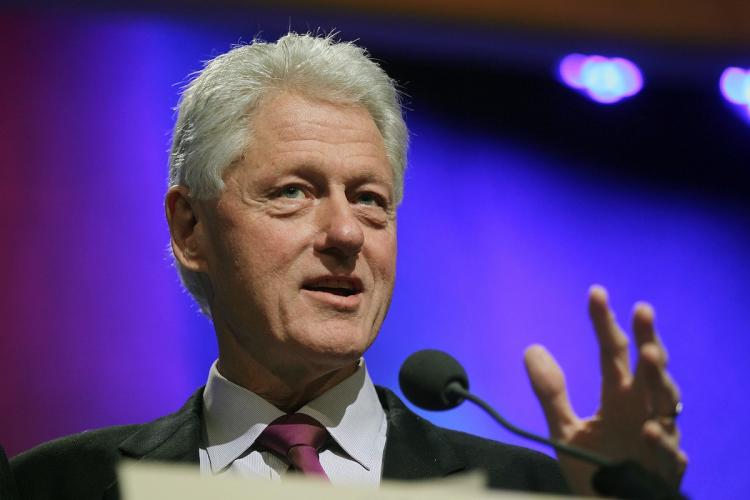 Former U.S. President Bill Clinton speaks during the annual Clinton Global Initiative (CGI) September 22, in New York City. (Mario Tama/Getty Images) Former U.S. President Bill Clinton speaks during the annual Clinton Global Initiative (CGI) September 22, in New York City. (Mario Tama/Getty Images)