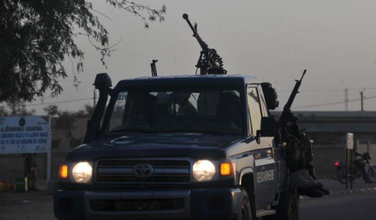 Nigerian army patrolmen drive along a road in northern Niger, on September 24, one week after the kidnapping by the Al-Qaeda of a group of expatriate workers employed by the French group Areva. (Issoup Sanogo/Getty Images ) Nigerian army patrolmen drive along a road in northern Niger, on September 24, one week after the kidnapping by the Al-Qaeda of a group of expatriate workers employed by the French group Areva. (Issoup Sanogo/Getty Images )