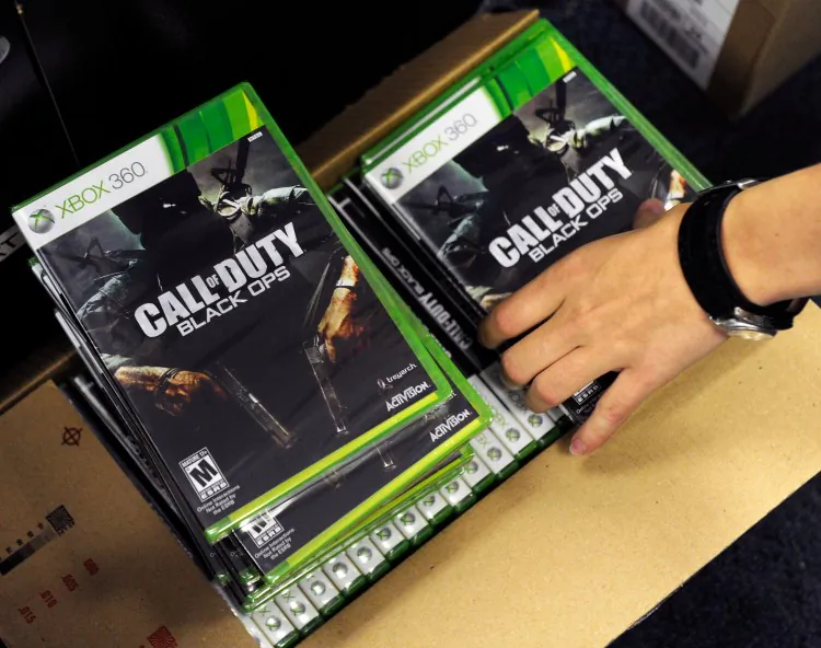Copies of  'Call of Duty: Black Ops' at a GameStop store. Video game publisher Activision Blizzard Inc. said it was releasing a new service called 'Call of Duty Elite' around the Call of Duty games that ties to online multiplayer gaming. (Ethan Miller/Getty Images)