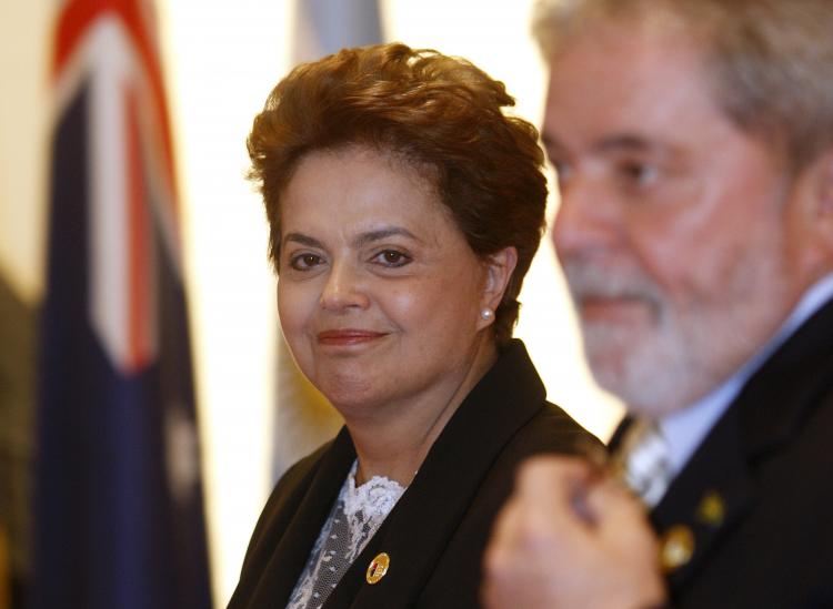 Brazilian President Luiz Inacio Lula da Silva (R) and president-elect Dilma Rousseff (L) arrive at the opening plenary session of the G20 Summit in Seoul on November 12, 2010. (Michel Euler//AFP/Getty Images) Brazilian President Luiz Inacio Lula da Silva (R) and president-elect Dilma Rousseff (L) arrive at the opening plenary session of the G20 Summit in Seoul on November 12, 2010. (Michel Euler//AFP/Getty Images)
