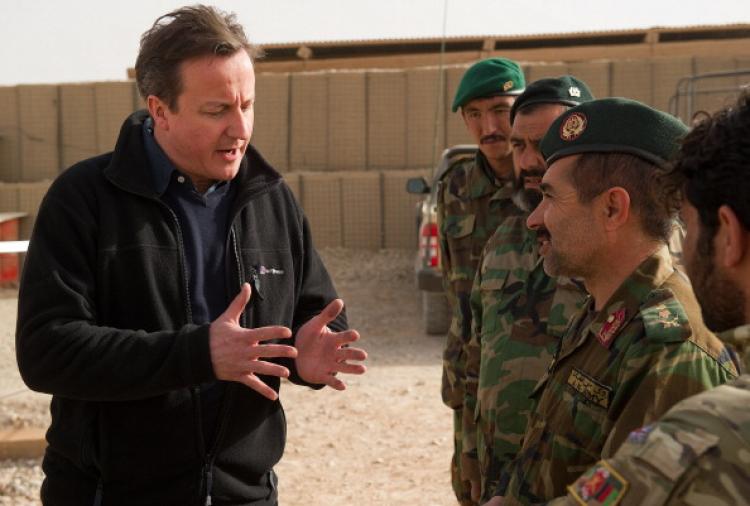 David Cameron (L) speaks to Afghan National Army soldiers at Patrol Base 2 between Lashkar Gah and Gereshk on December 6, 2010 in Helmand Province, Afghanistan. (Leon Neal - WPA Pool/Getty Images) David Cameron (L) speaks to Afghan National Army soldiers at Patrol Base 2 between Lashkar Gah and Gereshk on December 6, 2010 in Helmand Province, Afghanistan. (Leon Neal - WPA Pool/Getty Images)