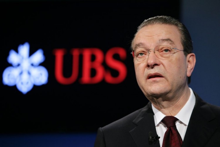 Oswald J. Gruebel, Chief Executive of Swiss Bank UBS . Gruebel said that he is resigning following the recent rogue trading losses of $2.3 billion at the bank. (Sebastian Derungs/AFP//Getty Images)