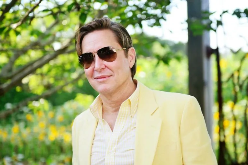 Harrison Morgan at the Sunflower Party, at the home of Henry Buhl, in Southampton, N.Y., Aug. 15, 2015. (Jared Siskin/Patrick McMullan)
