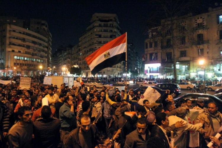 Egyptian activists shout slogans against military trials and calling for reforms during a march in downtown Cairo on March 27, 2011. (Khaled Desouki/AFP/Getty Images) Egyptian activists shout slogans against military trials and calling for reforms during a march in downtown Cairo on March 27, 2011. (Khaled Desouki/AFP/Getty Images)