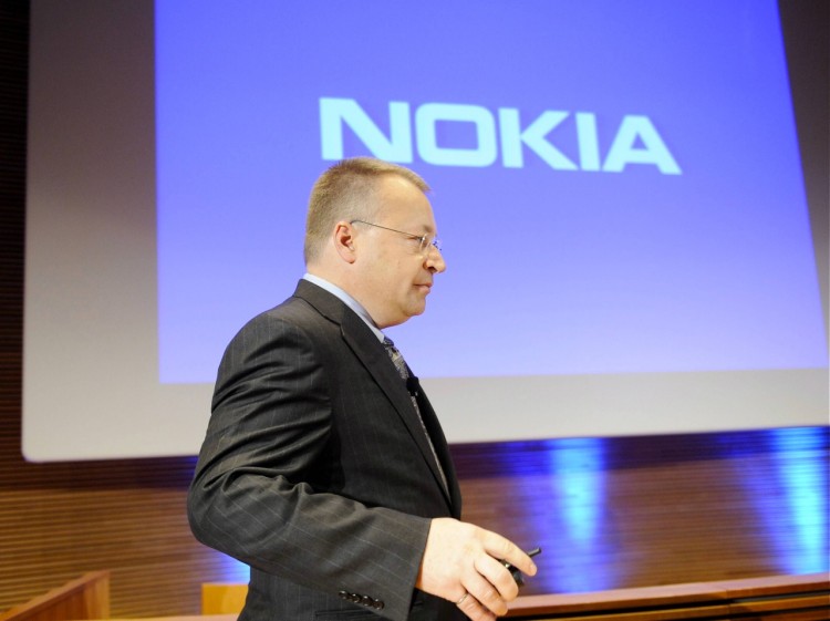 Stephen Elop, Managing Director of mobile phone giant Nokia, arrives for a press conference on April 27, 2011.  (Martti Kainulainen/AFP/Getty Image)